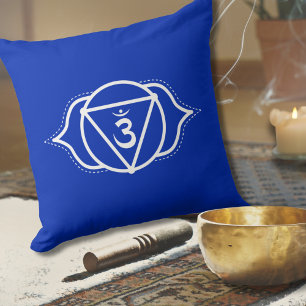 Coussin Troisième oeil Chakra   Ajna   Indigo   Méditation