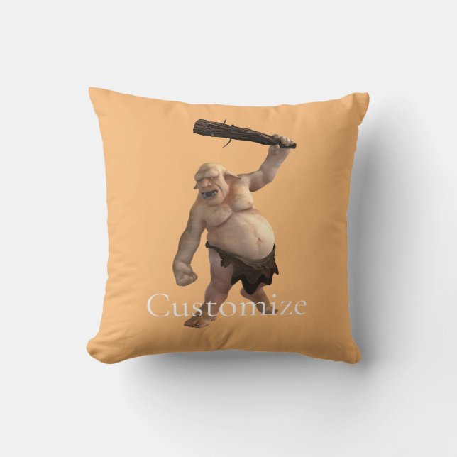 Coussin Troll moche Thunder_Cove (Recto)