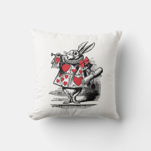 Coussin Trompettiste du Lapin Blanc Alice aux pays des mer