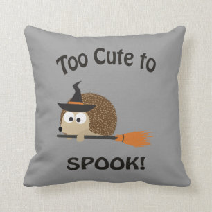 Coussin Trop mignon au spectre ! Sorcière de hérisson