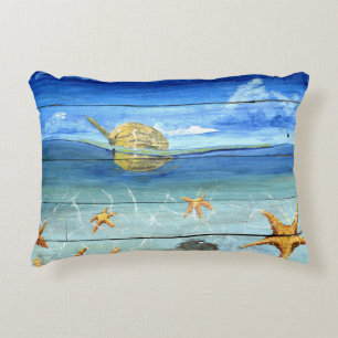 Coussin tropical 16" d'accent de concepteur
