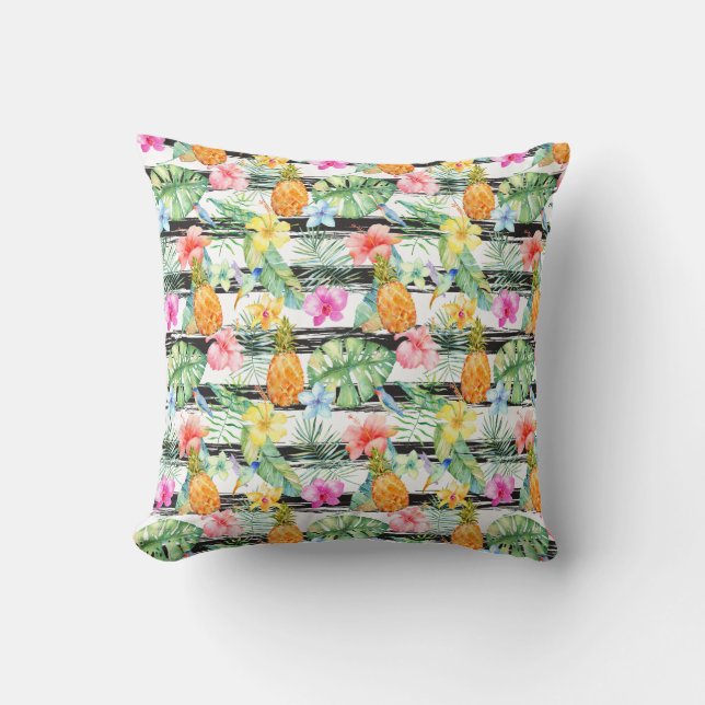 Coussin Tropical Floral (Recto)