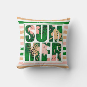 Coussin Tropical Fun Summer Stripes