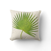 Tropical Green Leaf Golden Geometry Stripes Blanc