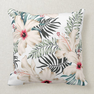 Coussin tropical hawaïen d'Hibiscus