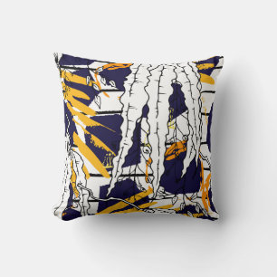 Coussin Tropical, stripe, motif animal. Motif sans faille