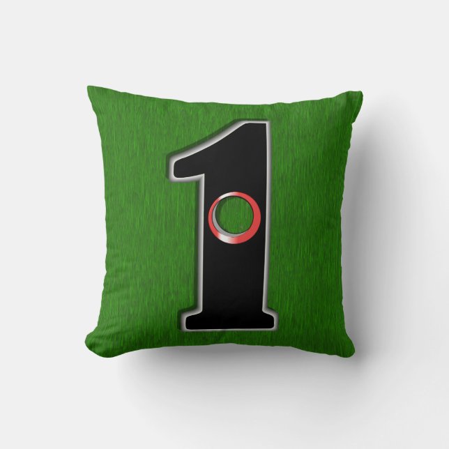 Coussin Trou en un Humour de golf (Recto)