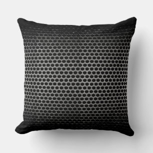 Coussin Trou métallique en acier inoxydable gris