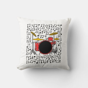 Coussin Trousse de tambour Notes musicales Percussionniste