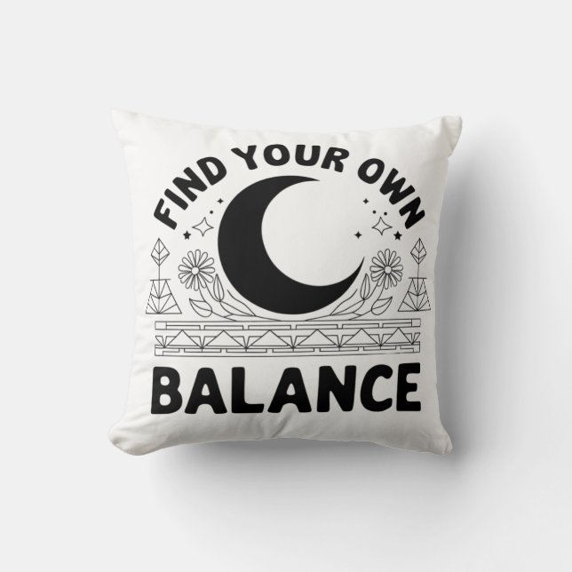 Coussin Trouver votre propre solde (Recto)