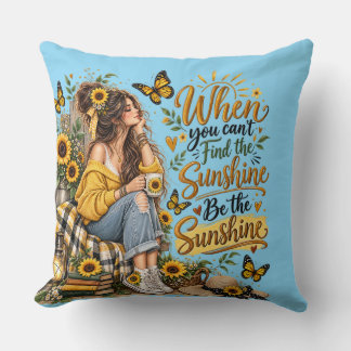 Coussin Trouvez l'oreiller décoratif Sunshine