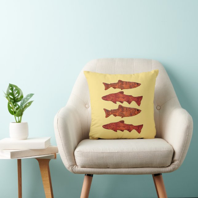 Coussin Truite rustique (Chaise)