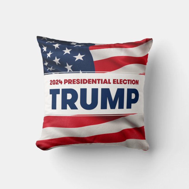 Coussin TRUMP Élection présidentielle américaine 2024 (Recto)