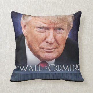 Coussin Trump le mur est prochain carreau