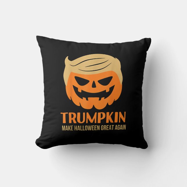 Coussin Trumpkin Make Halloween Great Again (Recto)