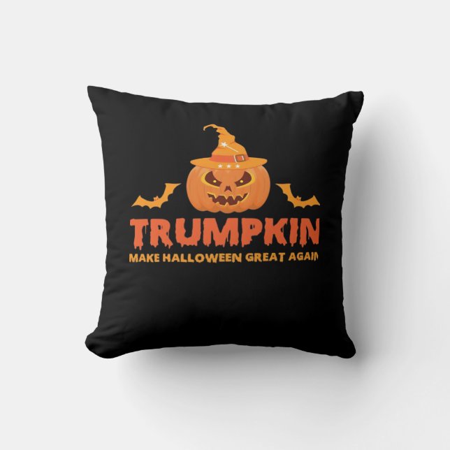 Coussin Trumpkin Make Halloween Great Again (Recto)