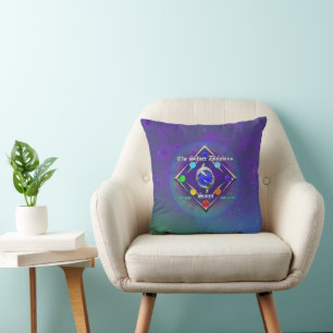 Coussin TSDS : De la vie et de l'amour Logo Bleu et Vert