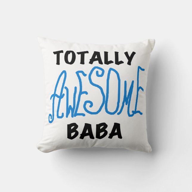 Coussin Tshirts et cadeaux Baba absolument géniaux (Recto)