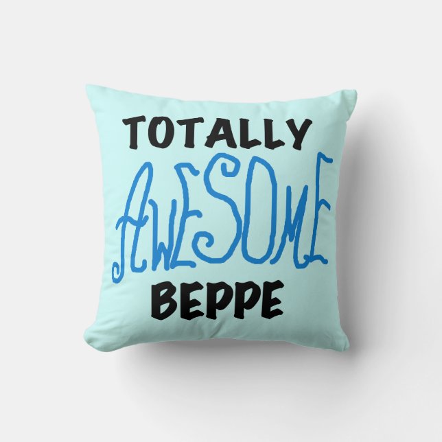 Coussin Tshirts et cadeaux de Beppe totalement géniaux (Recto)