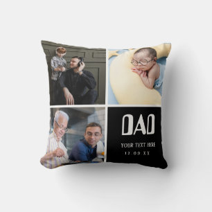 Coussin Tu aimes papa   Photo Collage Texte manuscrit