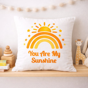 Coussin Tu es ma Baby Shower Arc-en-Ciel de Sunshine