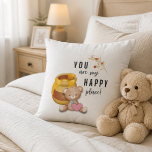 Coussin "Tu es mon endroit heureux !"