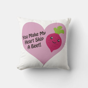 Coussin Tu Fais Sauter Mon Coeur À Une betterave