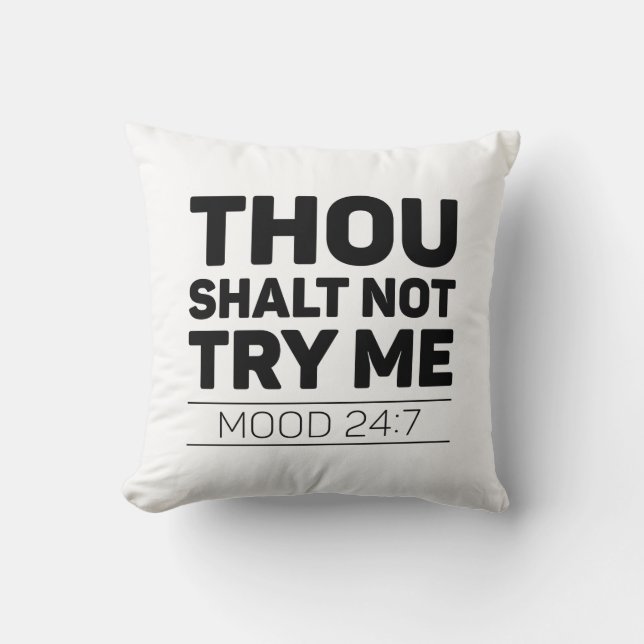 Coussin Tu Ne M'Essaies Pas (Recto)