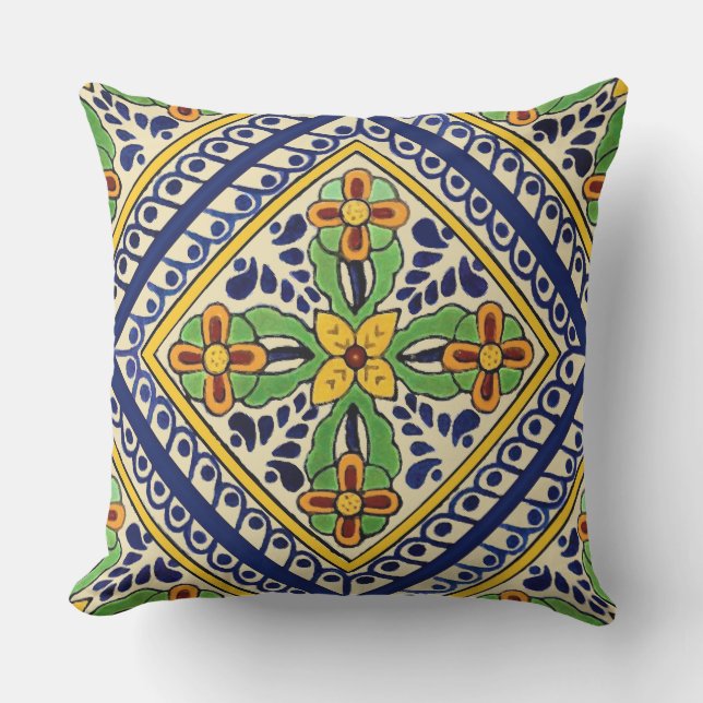Coussin Tuile de Talavera (Recto)