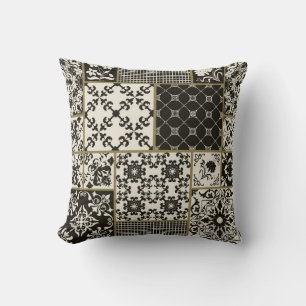 Coussin Tuile en patchwork sans couture avec Islam, arabe,