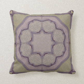 Coussin Tuile mauve-clair et verte de Faux-Point