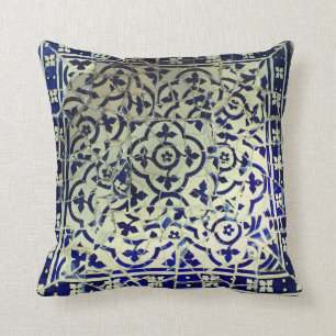 Coussin Tuiles de mosaïque de Guell du parc de Gaudi