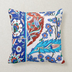 Coussin tuiles d'iznik vintages