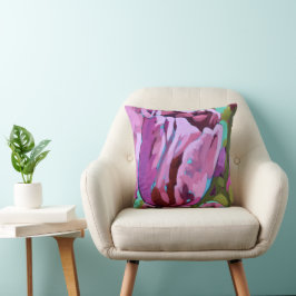 Coussin Tulip Painting - Double Sided