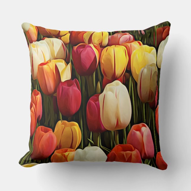 Coussin Tulipes (Recto)