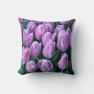 Coussin Tulipes à ressort pourpre