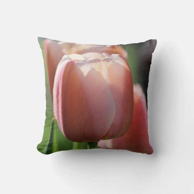 Coussin Tulipes roses (Recto)