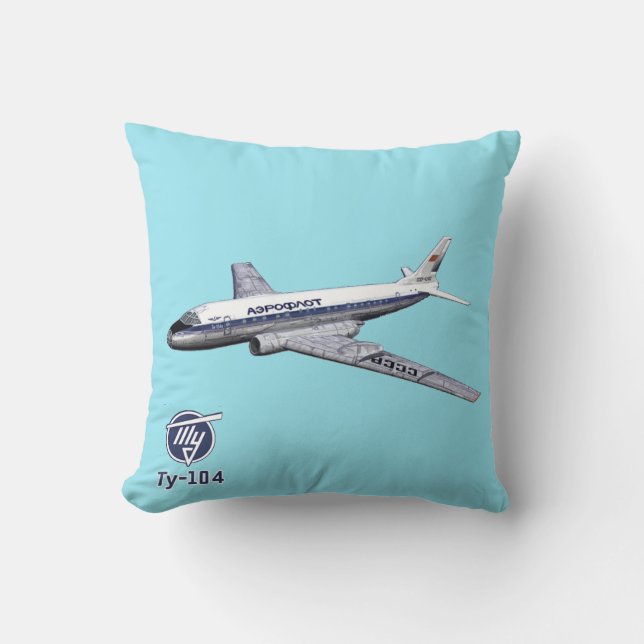 Coussin Tupolev (Т у п л о в) Tu-104 Airliner (Recto)