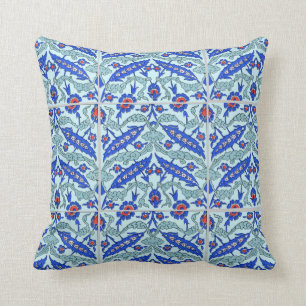 Coussin turc de MoJo d'Américain de bleu de