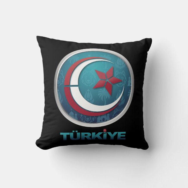Coussin Turkey Turkiye Europe Asia (Recto)