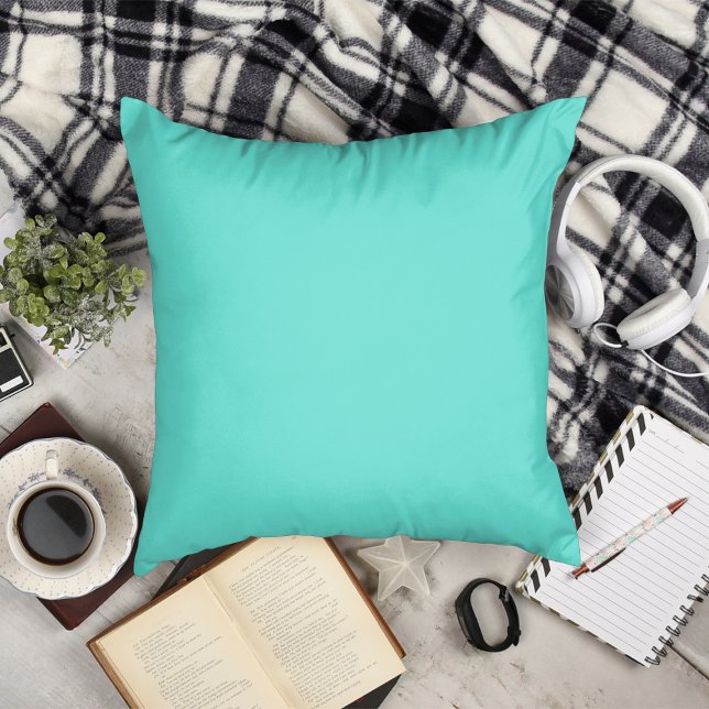 Coussin Turquoise (Turquoise Throw Pillow)