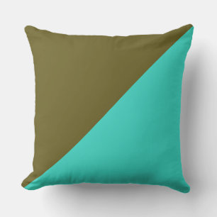 Coussin Turquoise & Antique Bronze Arrière - plan couleur