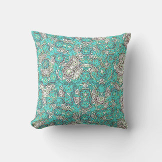 Coussin Turquoise court circuit