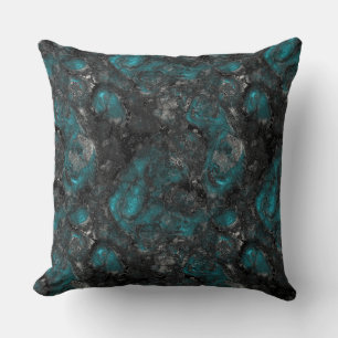 Coussin Turquoise et gris