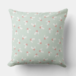 COUSSIN TURQUOISE & ROSE NOËL HOLLY BERRIES