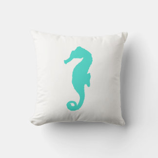 Coussin Turquoise Sur Le Décor Côtier Blanc