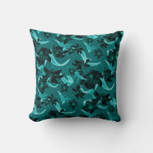 Turquoise & Turquoise Floral moderne | Lily Flower