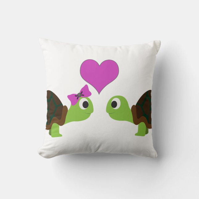 Coussin Turtle Love (Recto)