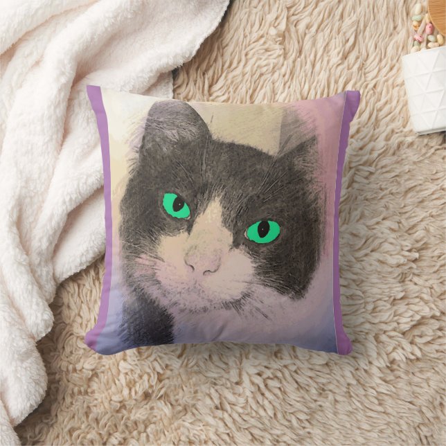 COUSSIN TUXEDO CAT YEUX BLEUS JETER DES OREILLES (Couverture)