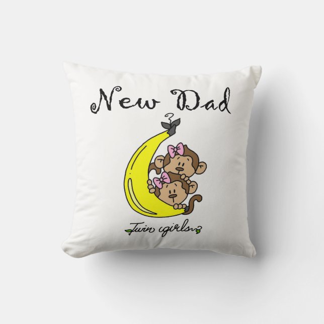 Coussin Twin Girls New Papa Cadfts (Recto)